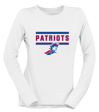 Jay County Patriots Mascot #5 Women's Premium LS T-Shirt