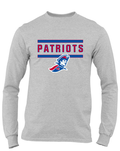Jay County Patriots Mascot #5 Men's LS T-Shirt