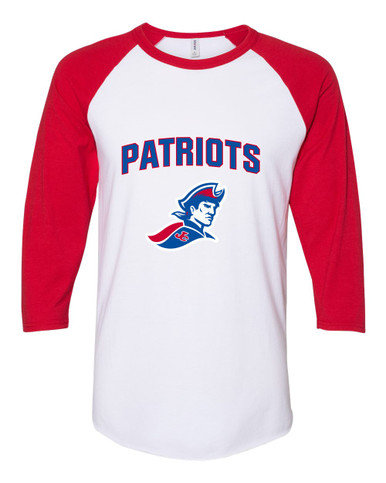 Jay County Patriots Mascot #6 Women's Baseball T-Shirt