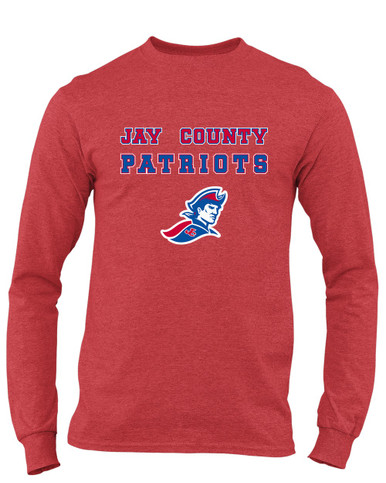 Jay County Patriots Spirit Men's LS T-Shirt