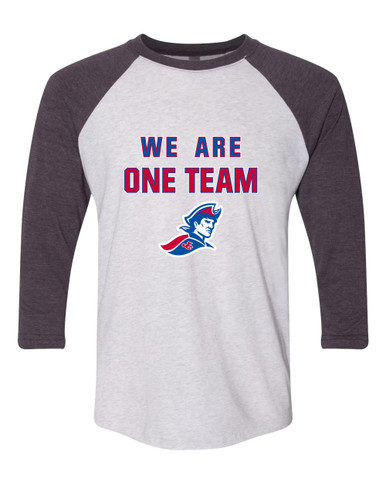 Jay County Patriots We Are One Team Women's Baseball T-Shirt