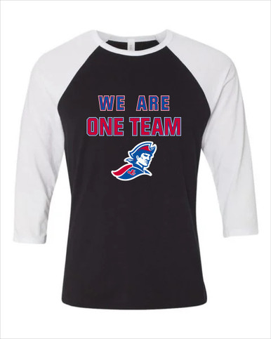 Jay County Patriots We Are One Team Men's Baseball T-Shirt