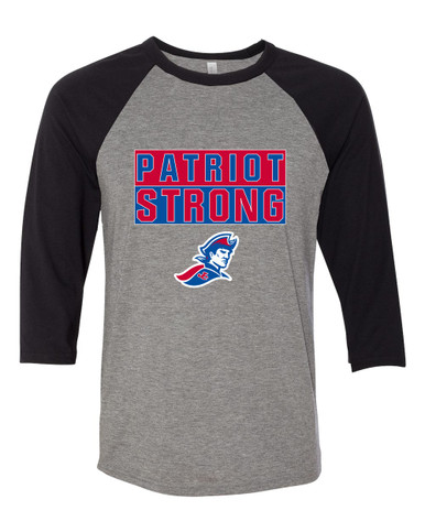 Jay County Patriots Strong #1 Men's Baseball T-Shirt