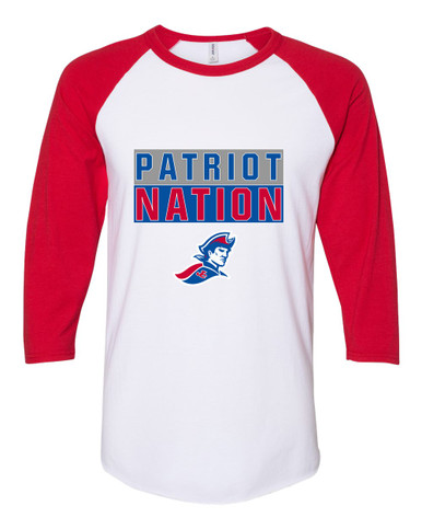 Jay County Patriots Nation #1 Women's Baseball T-Shirt