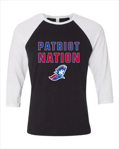 Jay County Patriots Nation #2 Women's Baseball T-Shirt