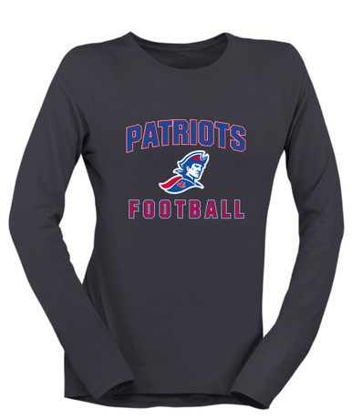 Jay County Patriots Football #1 Women's LS T-Shirt