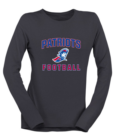 Jay County Patriots Football #1 Women's Premium LS T-Shirt