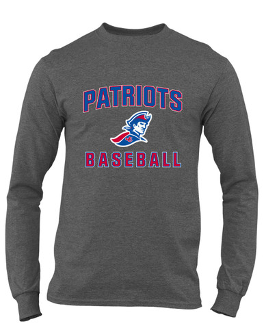 Jay County Patriots Baseball #1 Men's LS T-Shirt