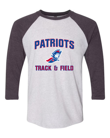 Jay County Patriots Track & Field Men's Baseball T-Shirt