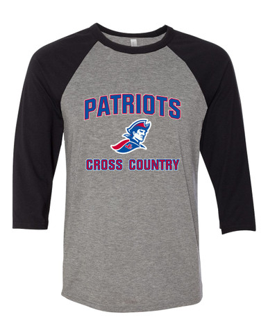 Jay County Patriots Cross Country Men's Baseball T-Shirt
