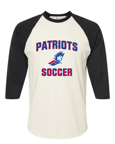 Jay County Patriots Soccer #1 Men's Baseball T-Shirt