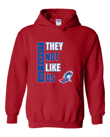 Jay County Patriots They Not Like Us #1 Men's Hoodie