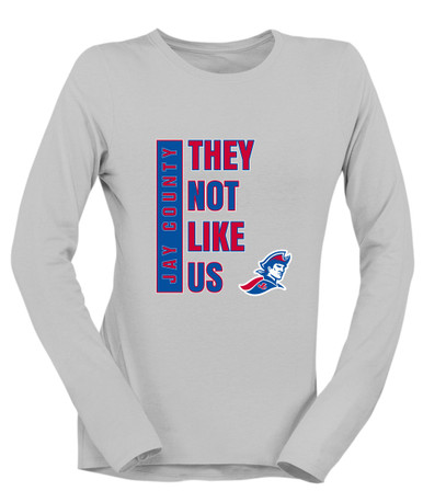 Jay County Patriots They Not Like Us #1 Women's LS T-Shirt