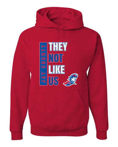 Jay County Patriots They Not Like Us #1 Men's Premium Hoodie