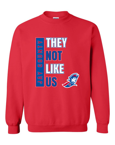 Jay County Patriots They Not Like Us #1 Men's Sweatshirt