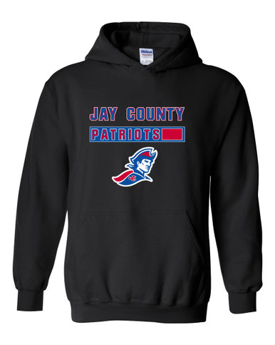 Jay County Patriots Mascot #7 Men's Hoodie