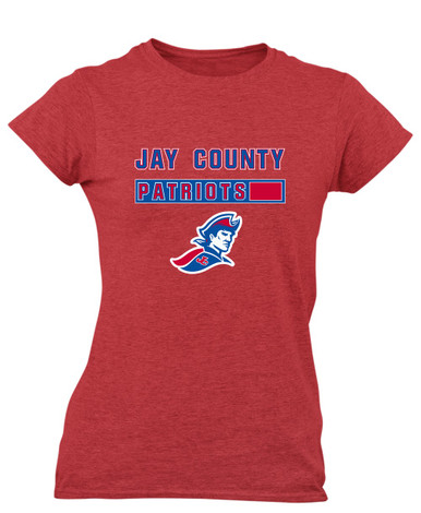Jay County Patriots Mascot #7 Women's Premium SS T-Shirt