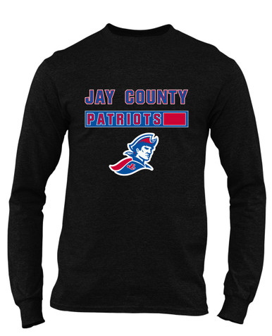 Jay County Patriots Mascot #7 Men's Premium LS T-Shirt