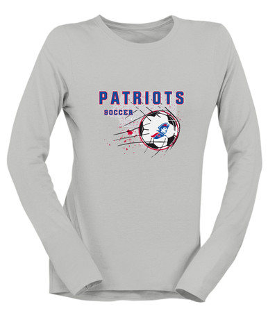 Jay County Patriots Soccer #2 Women's Premium LS T-Shirt