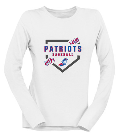Jay County Patriots Baseball #2 Women's Premium LS T-Shirt