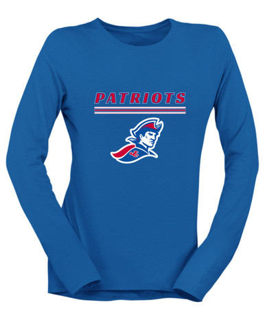 Jay County Patriots Mascot #8 Women's LS T-Shirt