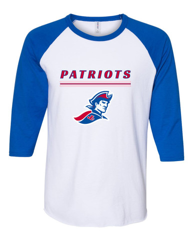 Jay County Patriots Mascot #8 Women's Baseball T-Shirt