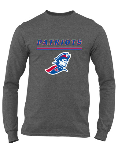 Jay County Patriots Mascot #8 Men's LS T-Shirt