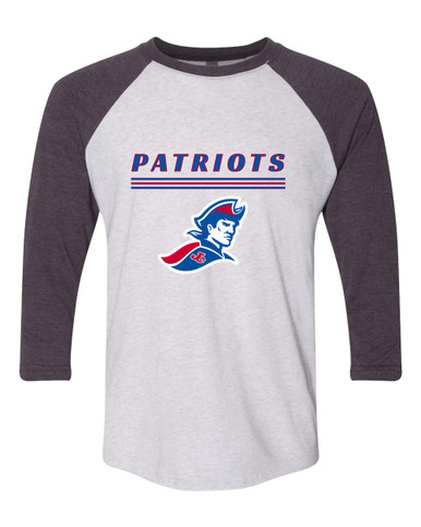 Jay County Patriots Mascot #8 Men's Baseball T-Shirt