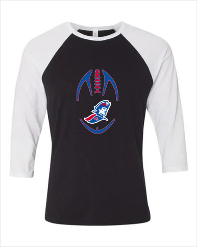 Jay County Patriots Football #4 Women's Baseball T-Shirt