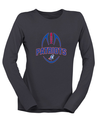 Jay County Patriots Football #5 Women's LS T-Shirt