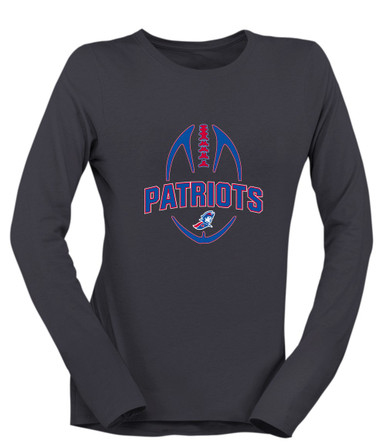 Jay County Patriots Football #5 Women's Premium LS T-Shirt