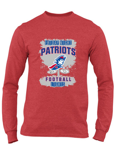 Jay County Patriots Football #6 Men's LS T-Shirt
