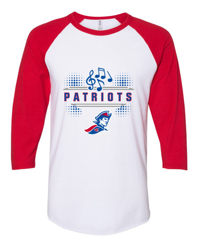 Jay County Patriots Band # 3 Men's Baseball T-Shirt