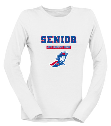 Jay County Patriots Senior #2 Women's LS T-Shirt