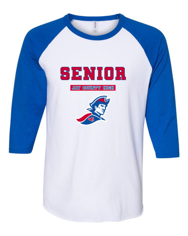 Jay County Patriots Senior #2 Men's Baseball T-Shirt