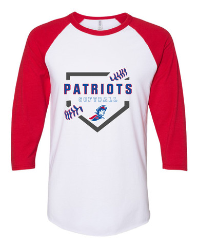 Jay County Patriots Softball #2 Women's Baseball T-Shirt