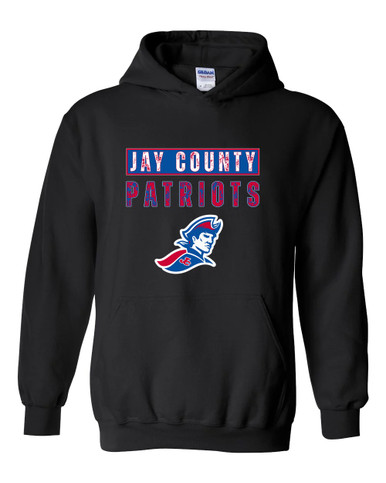 Jay County Patriots Mascot #9 Men's Hoodie