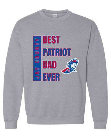 Jay County Patriots Best Patriot Dad Men's Sweatshirt