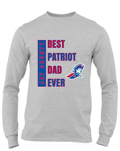 Jay County Patriots Best Patriot Dad Men's LS T-Shirt