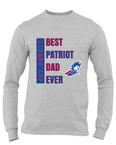 Jay County Patriots Best Patriot Dad Men's Premium LS T-Shirt