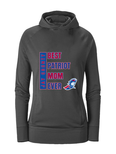 Jay County Patriots Best Patriot Mom Women's Hoodie