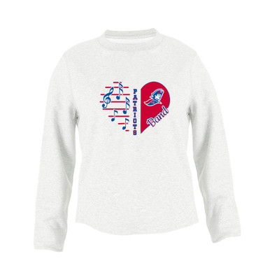 Jay County Patriots Heart Band Women's Sweatshirt