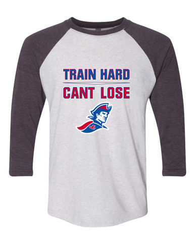 Jay County Patriots Train Hard, Can't Lose Men's Baseball T-Shirt