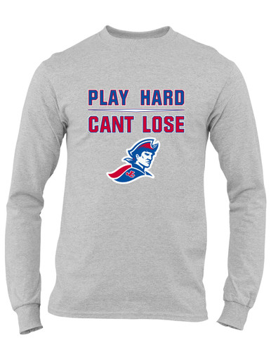 Jay County Patriots Play Hard, Can't Lose Men's LS T-Shirt