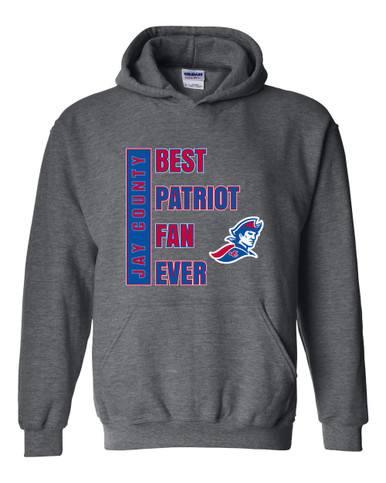 Jay County Patriots Best Patriot Fan Men's Hoodie