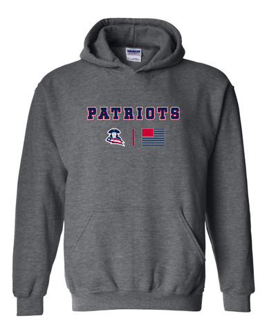 Truman Patriots Team Colors Flag Men's Hoodie