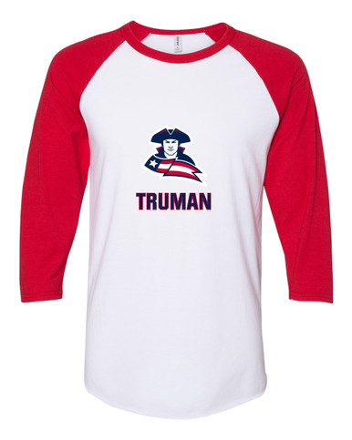 Truman Patriots Mascot #2 Women's Baseball T-Shirt