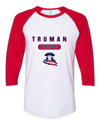 Truman Patriots Mascot #3 Men's Baseball T-Shirt