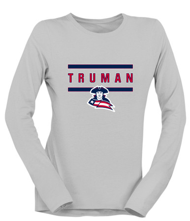 Truman Patriots Mascot #4 Women's LS T-Shirt