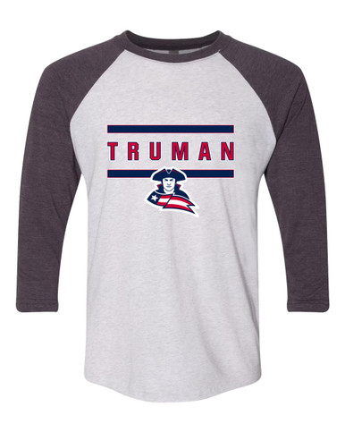 Truman Patriots Mascot #4 Men's Baseball T-Shirt